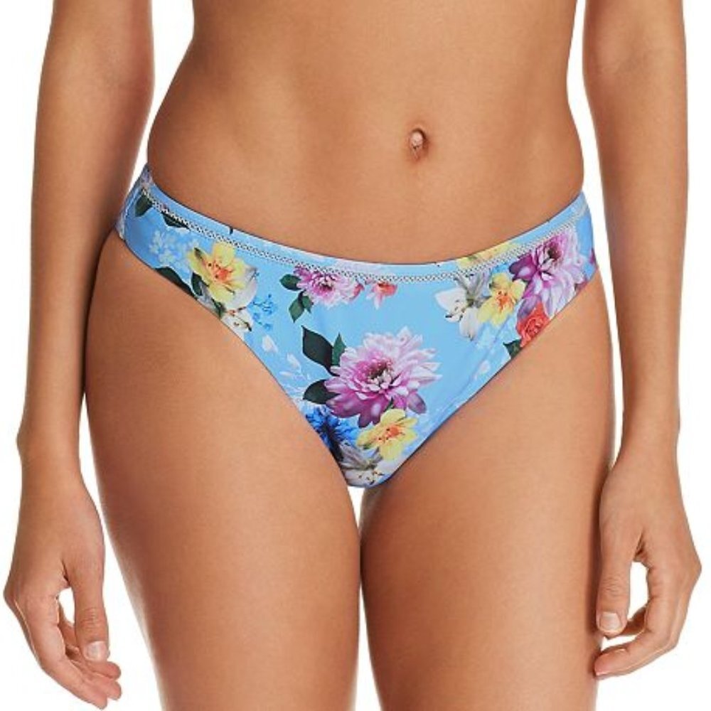 NWT Nanette Lepore Women's Monaco Bouquet Bikini Bottom Medium M